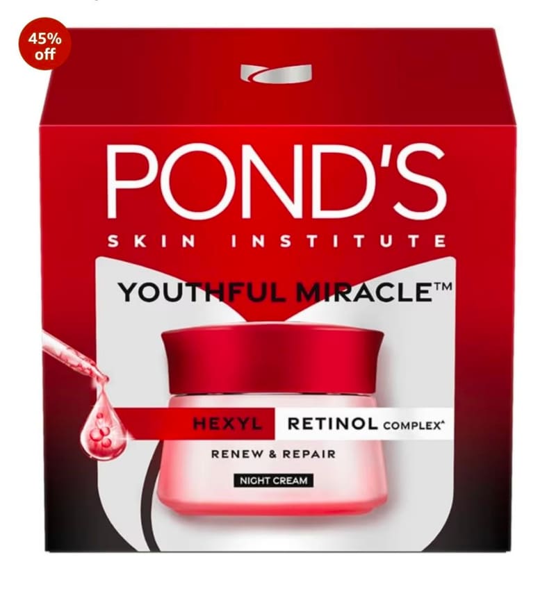 61% Off : Pond's Night Cream 50g @358