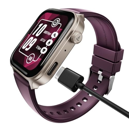 🛍️ boAt Storm Call 4 India's first Smartwatch with Type-C Charging,1.96”(4.97 cm) HD Display, Functional Crown, BT Calling, Sports Modes, Heart Rate, SpO2, Sleep & Stress Tracking, SOS, IP68(Velvet Wine)