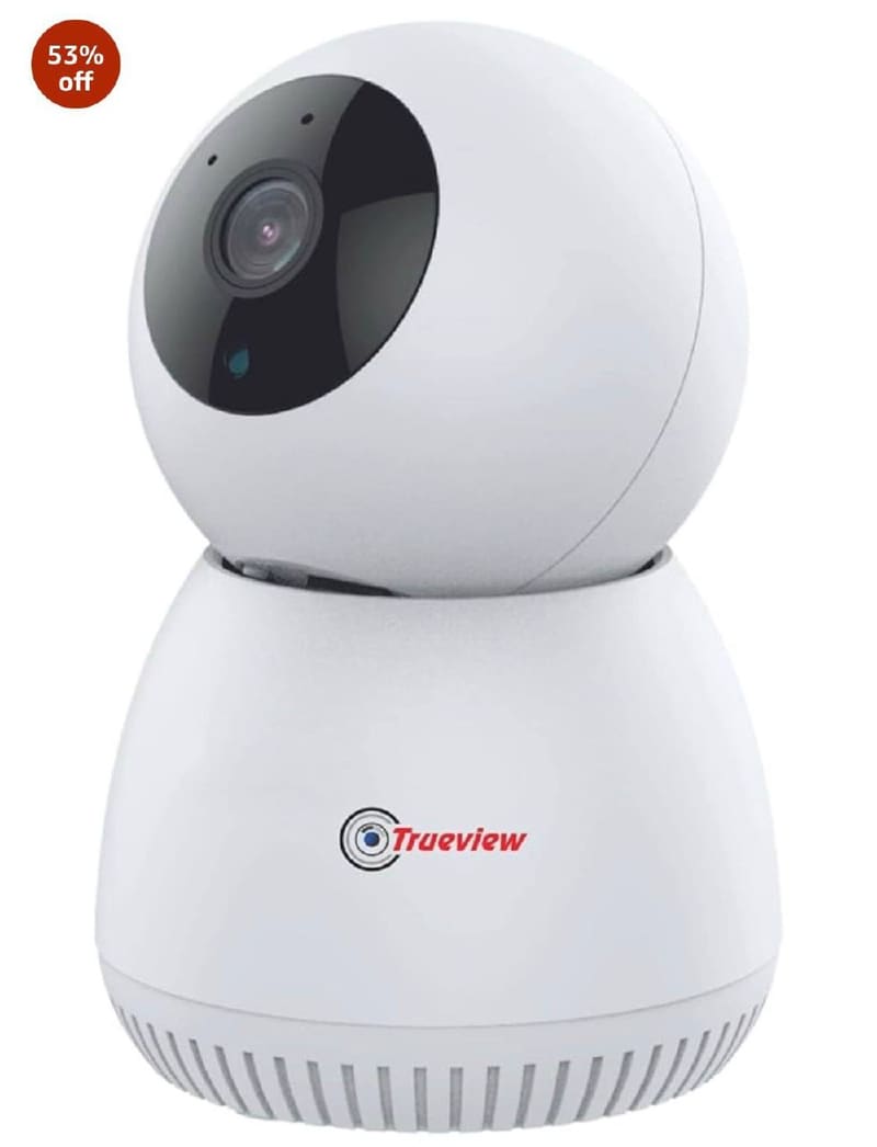 53% off : Trueview 3MP WiFi Robot Security Camera | STQC Certified @1862
