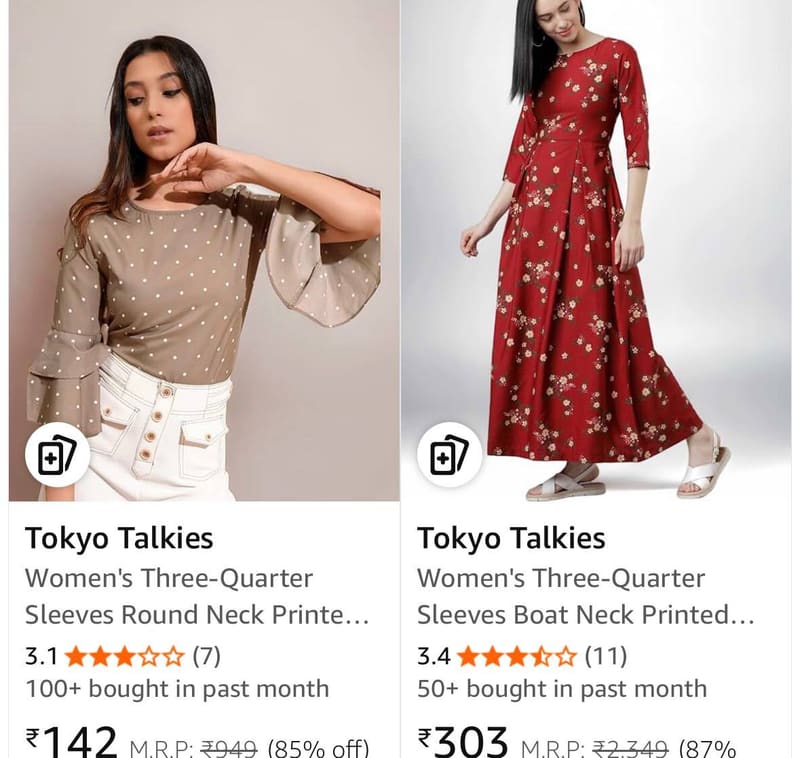 Upto 90% Off On Tokyo Talkies Women's Clothing.