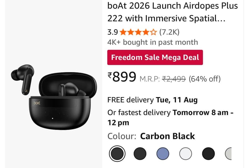 Upto 75% Off On boAt Speakers & Headphone + Bank Offer