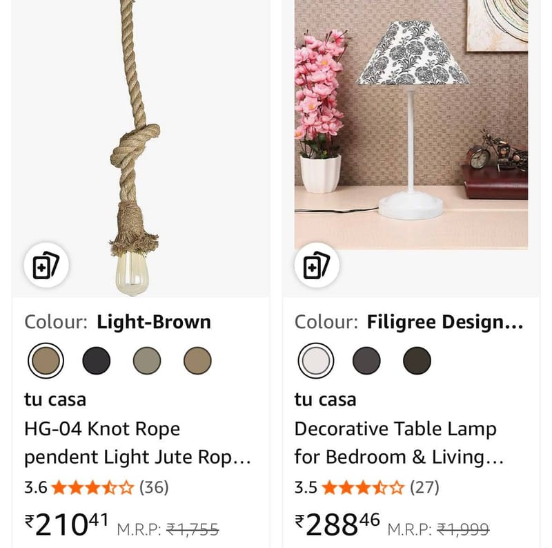 Up to 88% Off On Tu Casa Lamps.