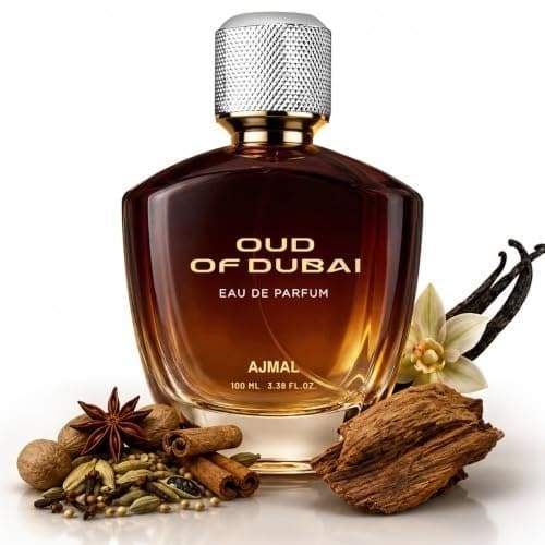 🛍️ Ajmal | Oud of Dubai - 100 ml | Perfume for Man & Women| Premium Unisex Perfume | Eau De Parfum | Scent Spray | Long Lasting Fragrance for Men, Women | Woody, Musky & Oud | Gift for Men, Gift for Women