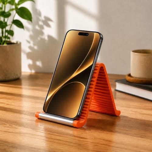 Adjustable Flexible Silicone Phone Stand for Desk, Roll-Up M...