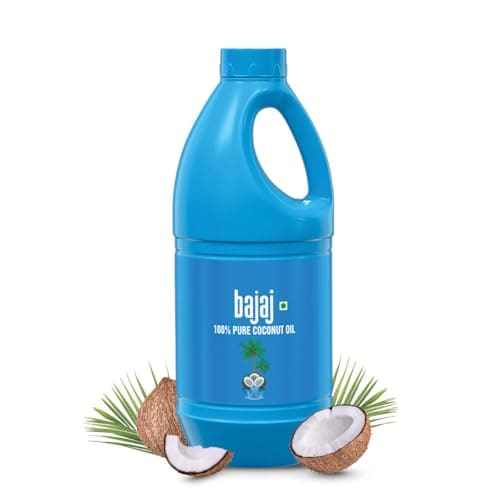 🛍️ Bajaj 100% Pure Coconut Oil 900ml | Made with Premium Grade 1 Quality Coconuts
