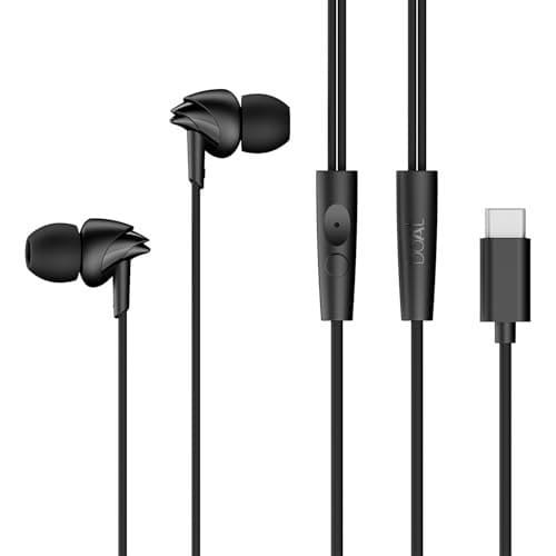 🛍️ boAt Bassheads 300C Wired Earphones,Type-C Jack, 10mm Drivers, Signature Sound, in-Line Microphone, Integrated Controls, Voice Assistant & 120cm Cable (Active Black)