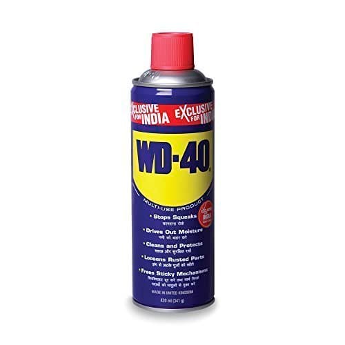 🛍️ WD-40 Multipurpose Spray, Rust Remover, Cleans Bike Chains, Hinge Lubricant, Loosens Jammed Parts, Degreaser, and Cleaning Agent, 420ml (341g)