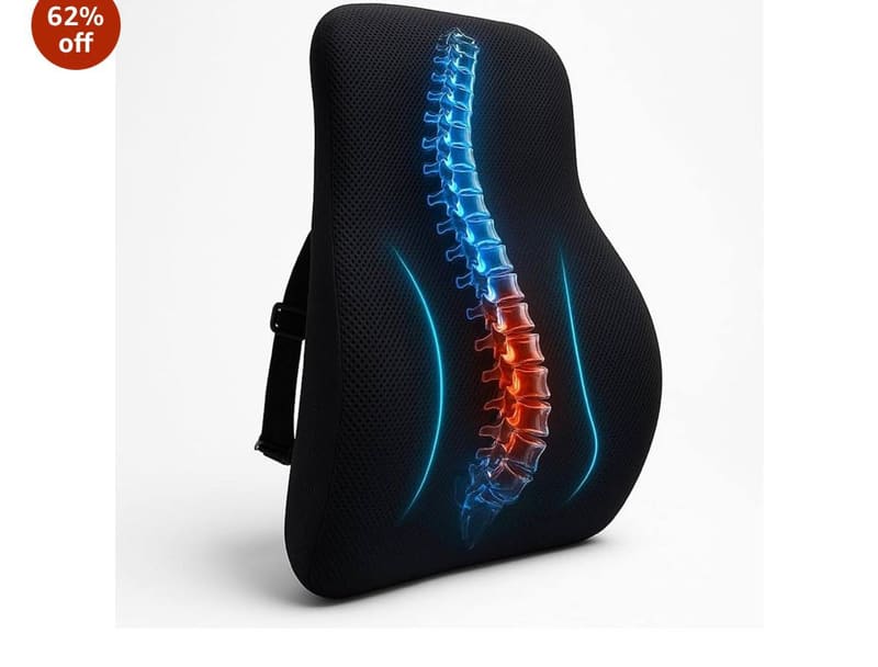 Loot : Memory Foam Car Seat Back Support at ₹611.