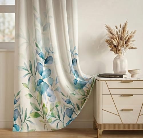 BSB HOME 100% Blackout Curtains Set of 2 for Door & Window, ...