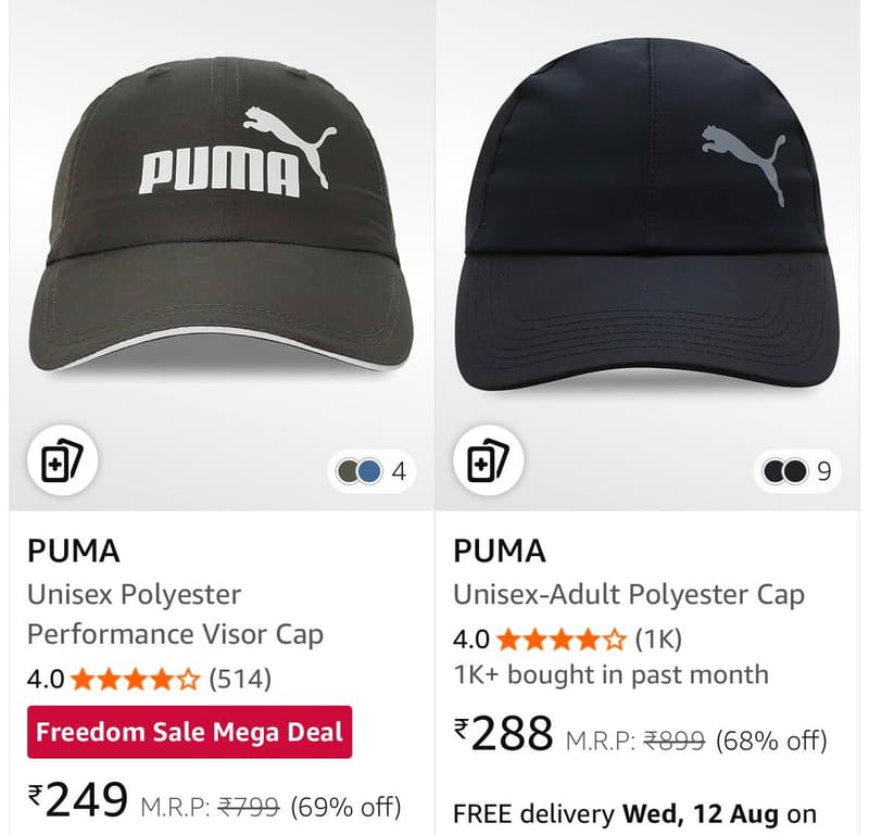 PUMA CAPS FROM 249.