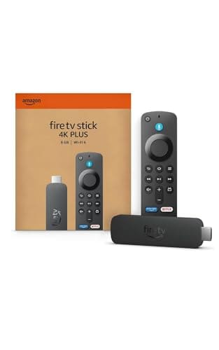 🛍️ Amazon Fire TV Stick 4K Plus (newest model), Alexa Voice Search, Cinematic 4K streaming with HDR10+, Wi-Fi 6, Dolby Vision/Atmos