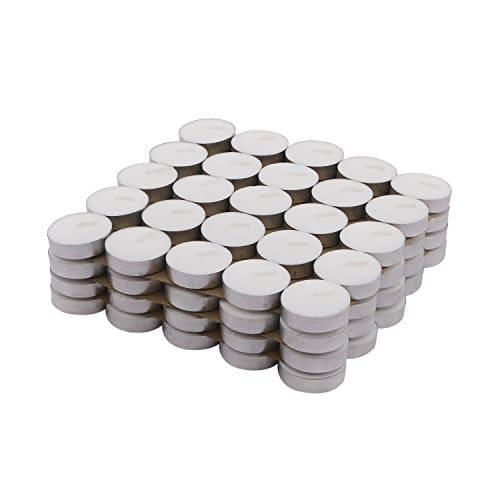 🛍️ Amazon Brand - Solimo Wax Tealight Candles (Set of 100, Unscented)