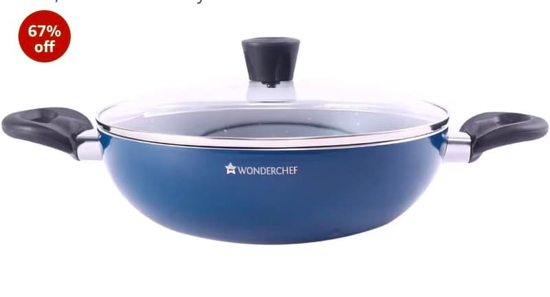 Wonderchef Kadhai with Lid, 2 Ltr @549.