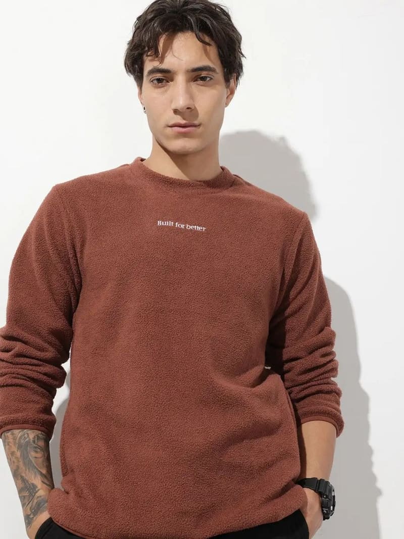 Textured sweatshirt ✅₹539    l ⭐ 4.2