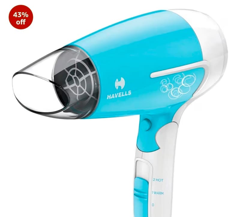 Havells 1200W Hair Dryer With 3 Heat Settings @809.