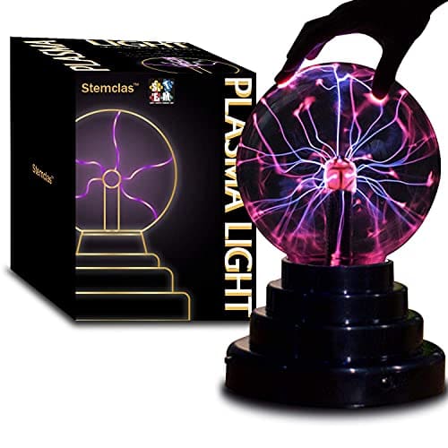 🛍️ Stemclas Plasma Ball/Light/Lamp, Static Electricity Globe Electric Lightning Ball, Touch Sensitive, USB Powered, Amazing Gift for Parties, Birthday and Holiday, 3 Inch, for Age Over 14 Years Old, LED