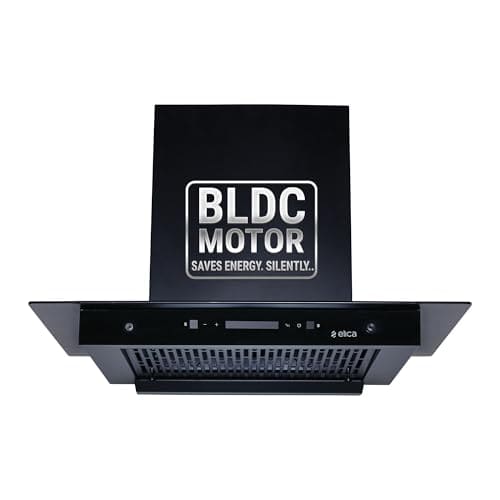 🛍️ Elica 75cm 1500 m3/hr BLDC Filterless Autoclean Kitchen Chimney | 15 Years Motor and 5 Years Comprehensive Warranty | FLAT FL 750 BLDC HAC LTW MS NERO | Black | 9 Speed Touch Control + Motion Sensor