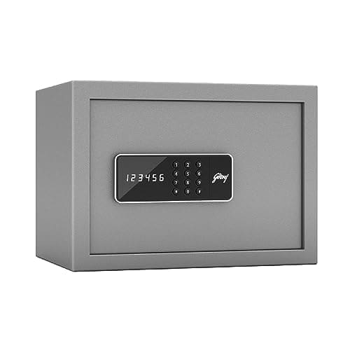 🛍️ Godrej Security Solutions Forte Pro 15 Litres Digital Electronic Safe Locker for Home & Office with Motorized Locking Mechanism (Light Grey)