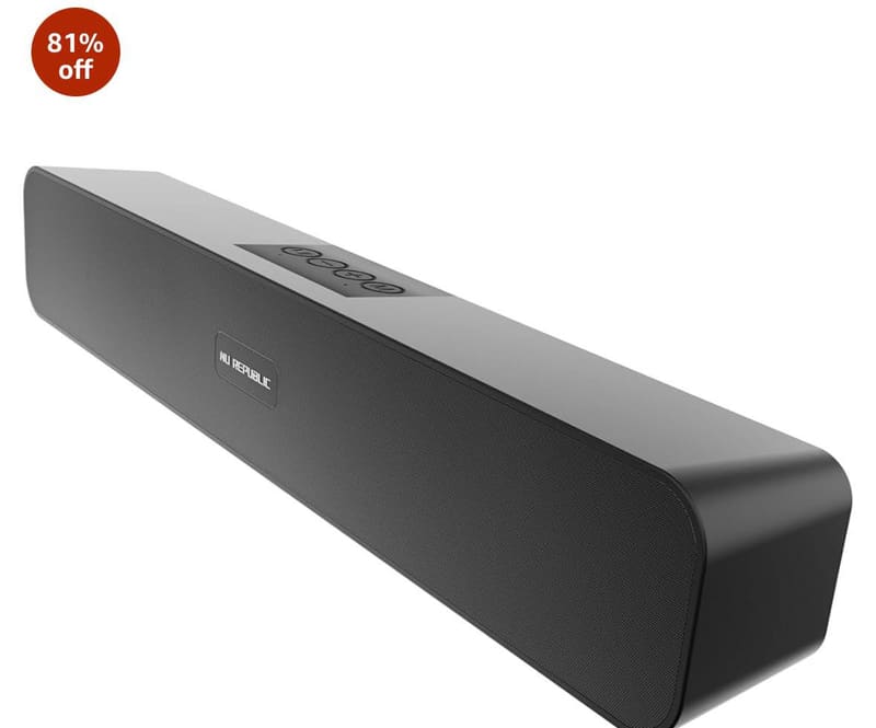 81% off : Nu Republic Soundbar 20 Bluetooth Soundbar @782