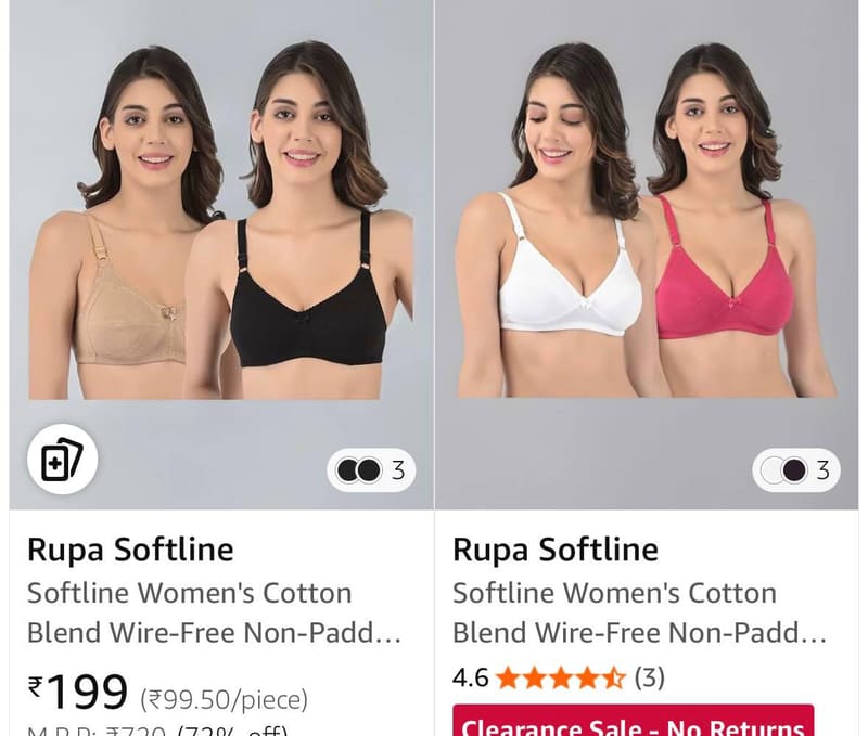 GRAB Fast : Rupa Softline Women Innerwears.