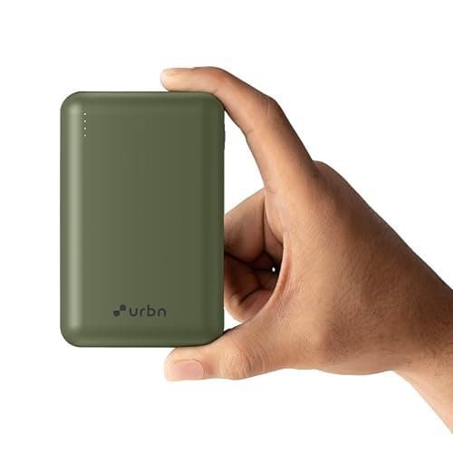 🛍️ URBN 20000 mAh Premium Nano Power Bank | 22.5W Super Fast Charging | Smallest Power Bank | Dual Type C Power Delivery (PD) Output + 1 USB Output for Quick Charge | Two-Way Fast Charge (Camo)