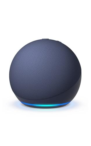 🛍️ Amazon Echo Dot (5th Gen) | Smart speaker with vibrant sound, Motion Detection, Temperature Sensor, Alexa and Bluetooth| Blue
