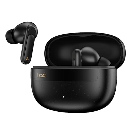 🛍️ boAt 2026 Launch Airdopes Plus 222 with Immersive Spatial Audio, 60 Hrs Battery, 13mm Drivers, Hearables App Support, Multi Connect, Voice Assistant TWS Earbuds with mic (Carbon Black)