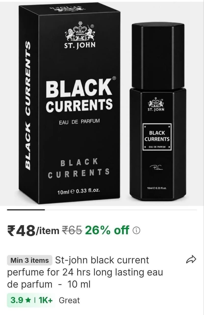 🔥₹48 | black current perfume