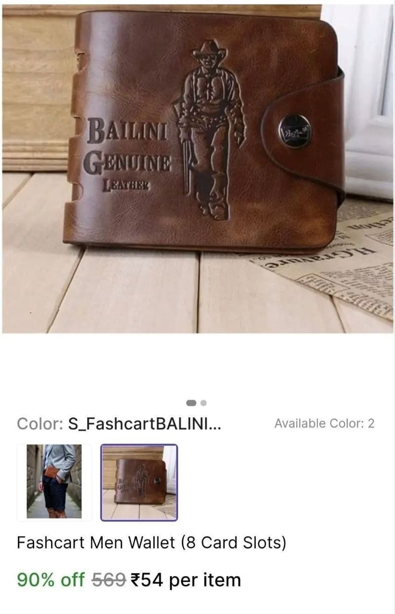 🔥Fashcart Men Wallet - ₹54