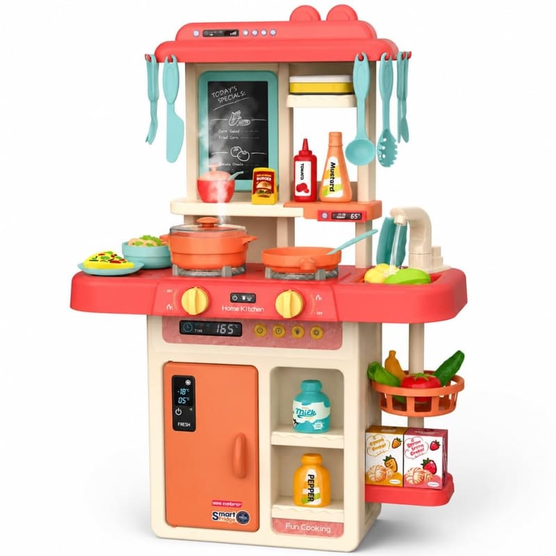 Amazon | Flat 68% Off On MiniExplorer Kitchen Set for Kids, 44 Pcs Toy Kitchen Accessories with Running Water @789