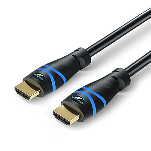 🛍️ BlueRigger 8K HDMI 2.1 Cable (6FT, 8K 60Hz HDR, 4K 120Hz, High Speed 48Gbps with Ethernet, eARC, 3D, HDCP 2.3) - Compatible with PS5, Xbox, Roku, Apple TV, Switch, PC