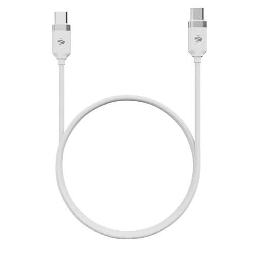 Zebronics Type C - Type C Braided Cable, 60 Watts, Upto 480M...