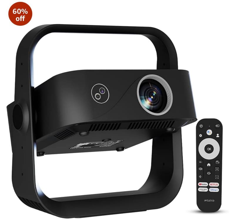 WZATCO Yuva Go Ultra Google TV Official Smart Projector, Native 1080P, 4K @₹14,740