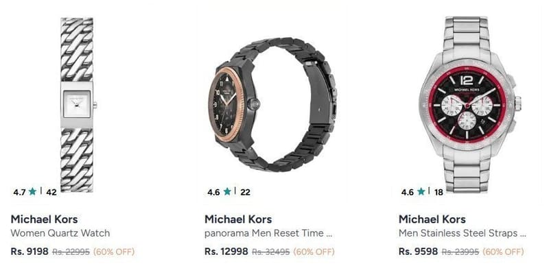 Myntra | Michael Kors Watches up to 60%