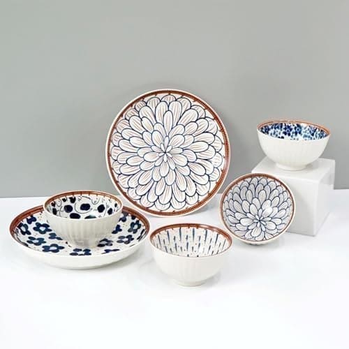 Amazon Brand - Solimo Ceramic Bowls and Plates Set, 6 Piece @609