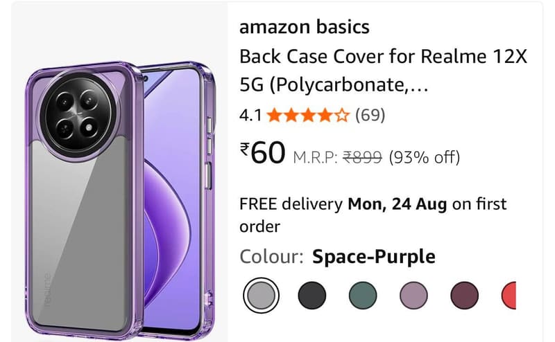 Amazon Basics Cases Upto 95% Off