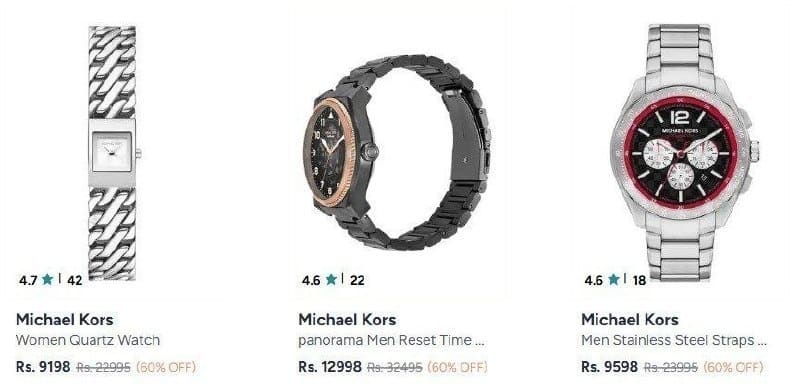 Myntra | Michael Kors Watches up to 60%