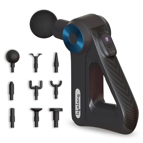 Lifelong Gun Massager for Pain Relief with 9 Massage Heads M...