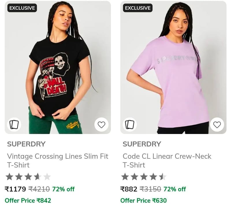 AJIO Loot : Upto 70% Off On Premium Brands Clothing
