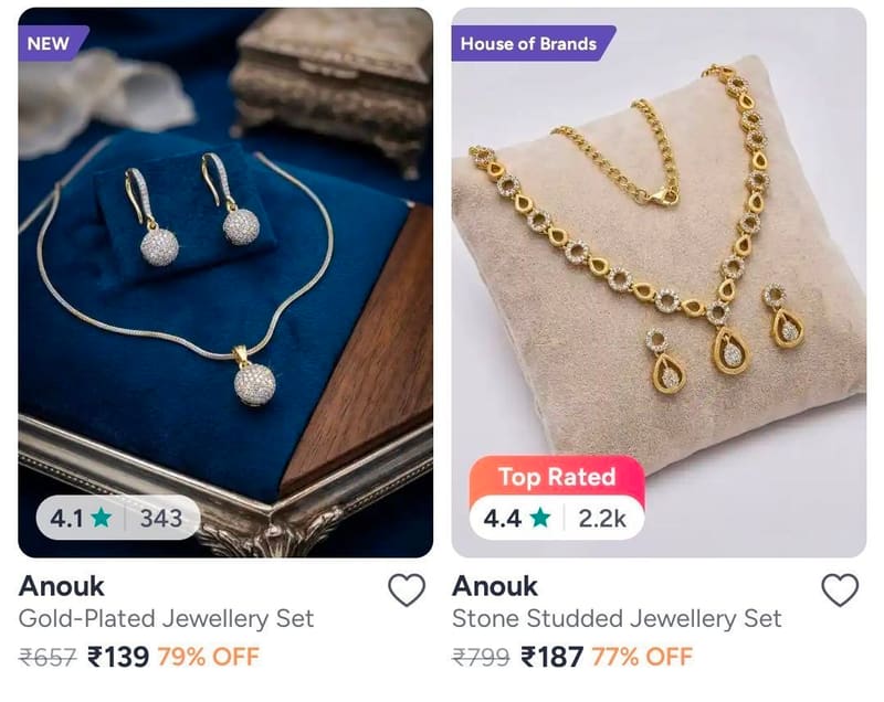 Myntra | Jewellery - Under 99