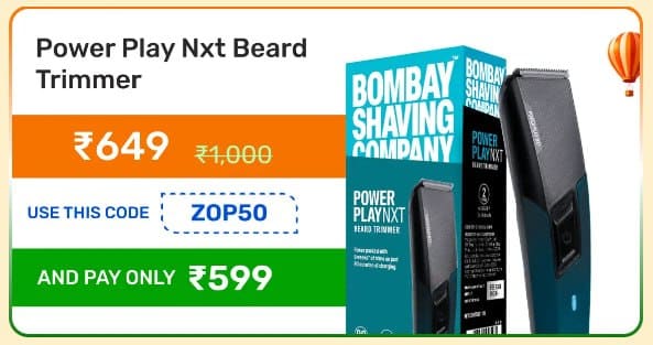🔥  BSC Power Play Nxt Beard Trimmer @ ₹599
