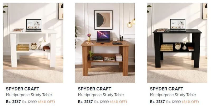 Myntra | Buy Spyder Craft Home Furnishing tables starting at 2137/- 🔥