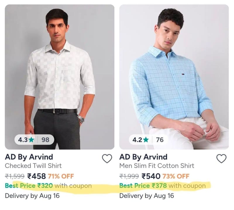 Ad by Arvind Clothing 🔥