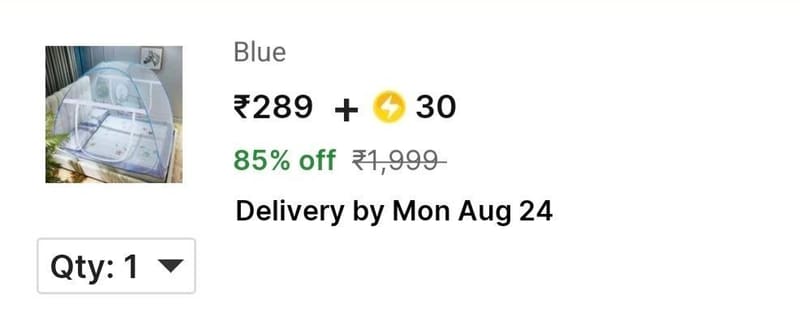 🔥 Nylon Mosquito Net @ ₹289