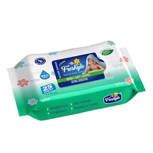 Baby Wipes with 99% Purified Water & Glycerine | Extra Thick...