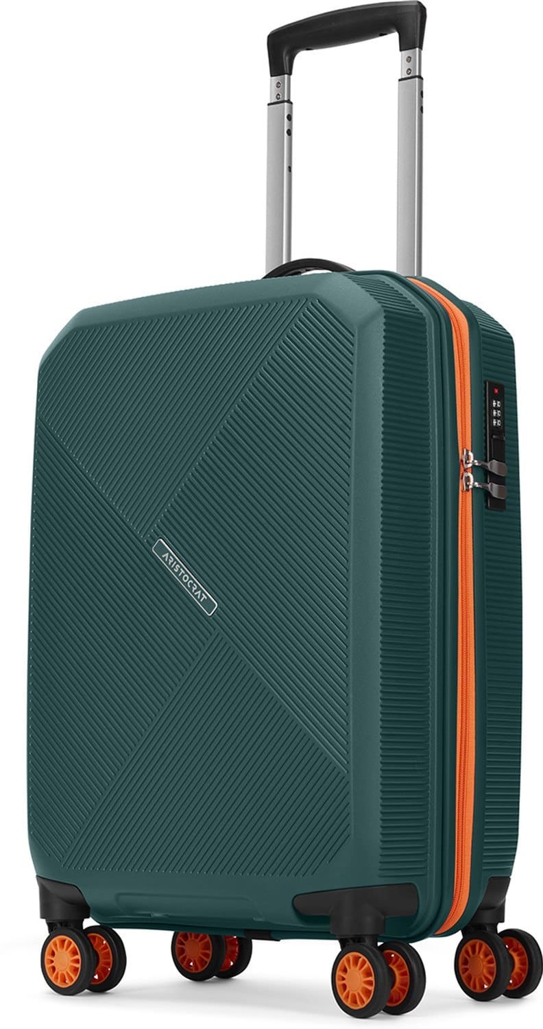 Small Cabin Suitcase (57 cm) 8 Wheels - Apex Hard Side Polyp...