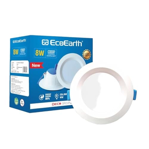 EcoEarth Bixy 8 Watt Led Junction & Concealed Downlight Warm...