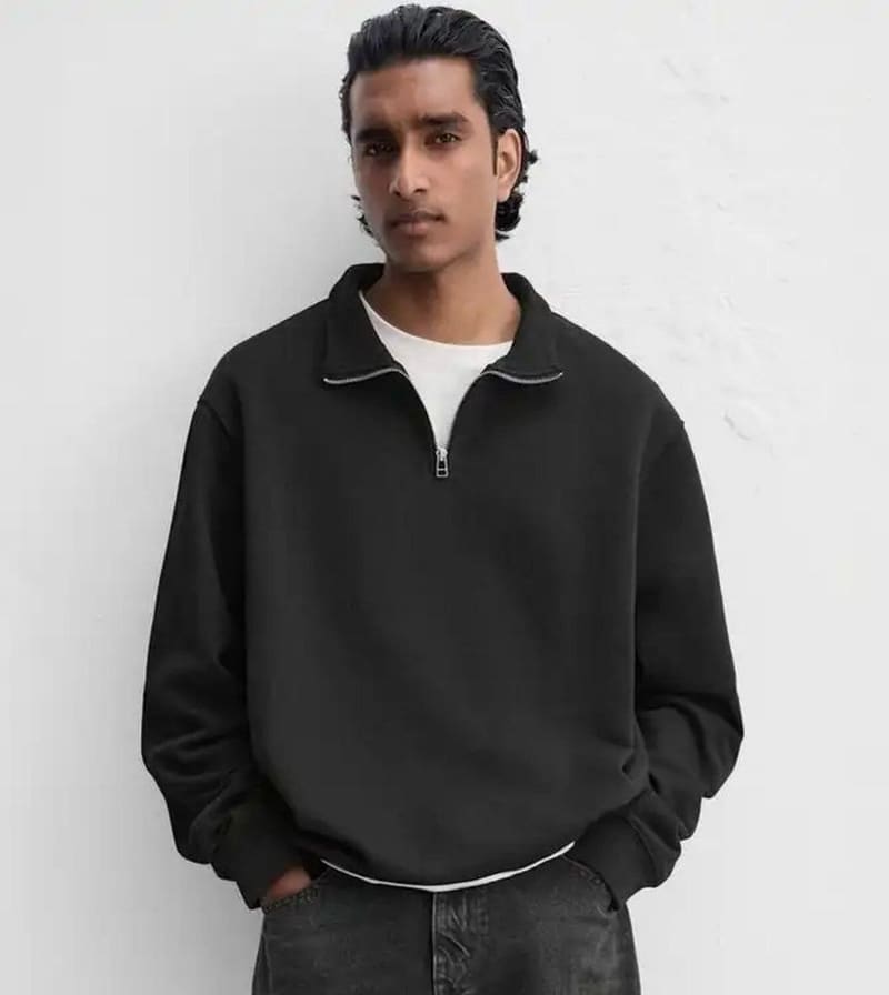 Half zip sweatshirt ✅₹438    l ⭐ 3.6