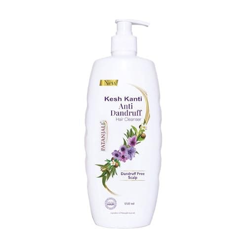Patanjali Kesh Kanti Anti-Dandruff Hair Cleanser 650 Ml, Nat...