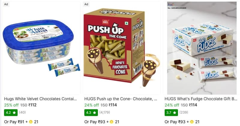 🔥  Chocolates From ₹112